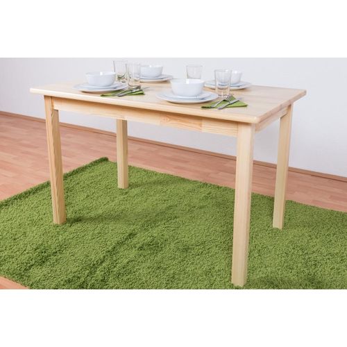 Massivholz Esstisch 70x120 cm Kiefer, Farbe: Natur