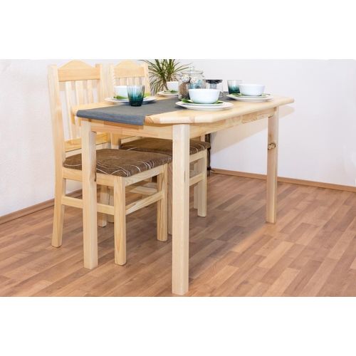 Massivholz Esstisch 75x130 cm Kiefer, Farbe: Natur
