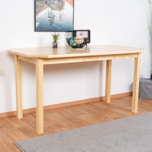 Massivholz Esstisch 75x150 cm Kiefer, Farbe: Natur