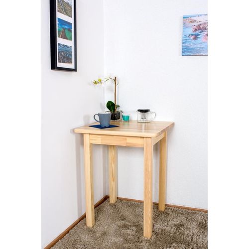 Massivholz Esstisch 60x60 cm Kiefer, Farbe: Natur