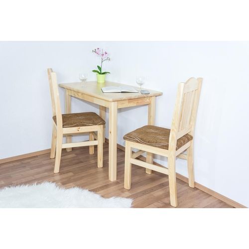 Tisch 60x100 cm Kiefer massiv, Farbe: Natur