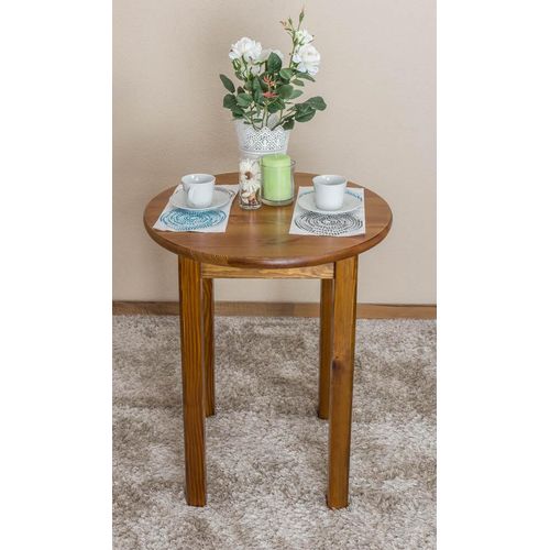 Massivholz Esstisch 60x60 cm Kiefer, Farbe: Eiche