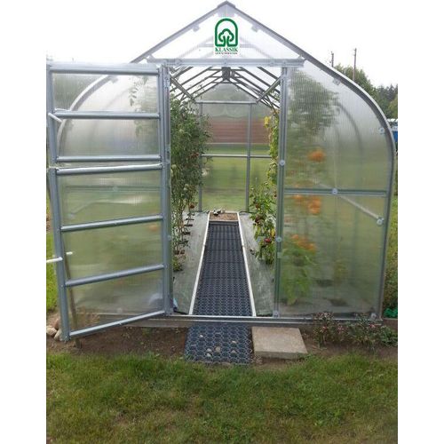Gewächshaus 09 HKP 6 mm, Grundfläche 20 m²- Abmessungen: 800 x 250 cm (L x B)