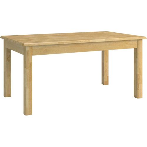 Massivholz Esstisch 160x90 cm Eiche, Ausziehbar auf 360 cm, Farbe: Natur
