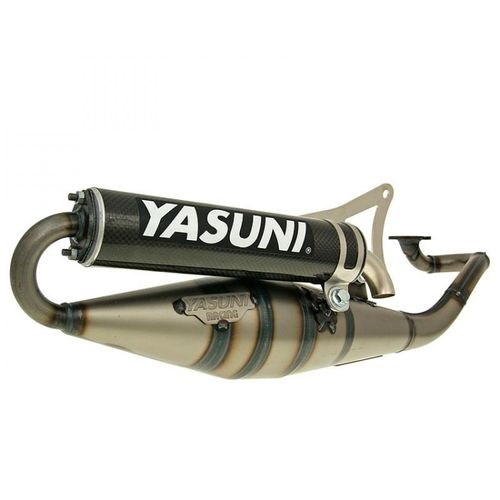 Auspuffanlage Yasuni Scooter Z mit Zulassung, Carbon für Minarelli liegend, Yamaha Aerox Cat, Aprilia SR Racing LC Malaguti F12 Phantom AC Neos MBK Nitro Jog RR WWW