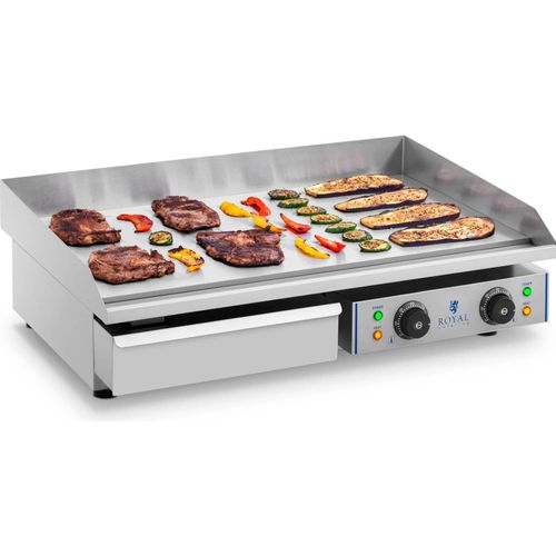 Royal Catering Elektro-Grillplatte 72,5 cm - glatt - 2 x 2,2 kW
