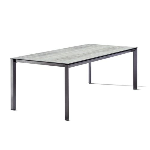 Sieger Tischgestell Aluminium Champagner L 90 cm/B 90 cm