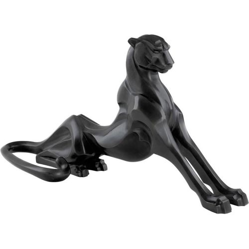 Casa Padrino Luxus Bronzefigur Gepard 85 x 27 x H. 43 cm - Art Deco Figur