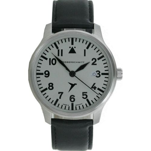 Aristo Herren Messerschmitt Uhr Fliegeruhr ME-42S Leder