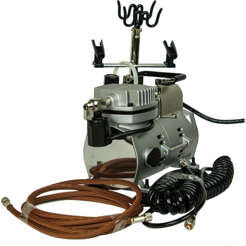 Kompressor Airbrush Saturn 25 mit Druckminderer Druckluft Kompressoren