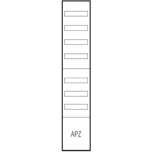 Patchpanel 1V 1APZ 250x300mm - Paneel für Verteilerschrank 1050x250mm