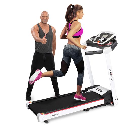 Miweba Sports Laufband | Heimtrainer Elektrisch - Fitnessgerät - Klappbar - LCD-Display - Tablet Halterung - Hometrainer bis 16 km/h - Weiß