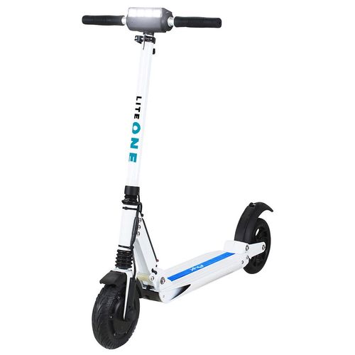 eFlux Lite One | Elektro Scooter - E-Roller - Faltbar - 30 km/h - Tempomat - Elektroroller - 8 Zoll Reifen - 500 Watt - LED (Weiß/Türkis)