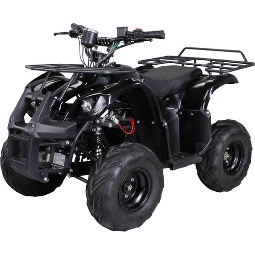 Elektro-Kinderquad S-8 - ATV - 1000 Watt - Scheiben-/Trommelbremsen - 2 Stufen drosselbar - Bis 20 km/h - Ab 8 Jahre - Bis 80 kg (Schwarz)