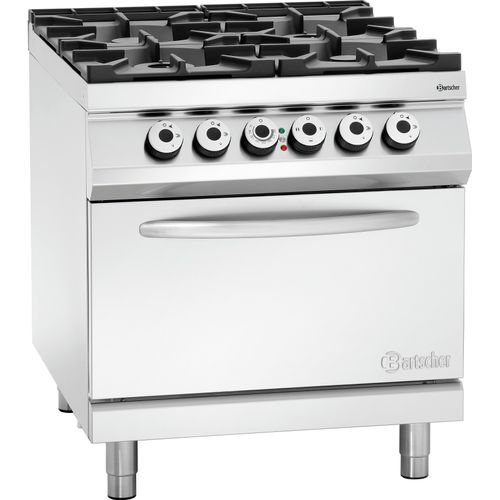 Bartscher 4 Flammen Gasherd, EBO 2/1GN