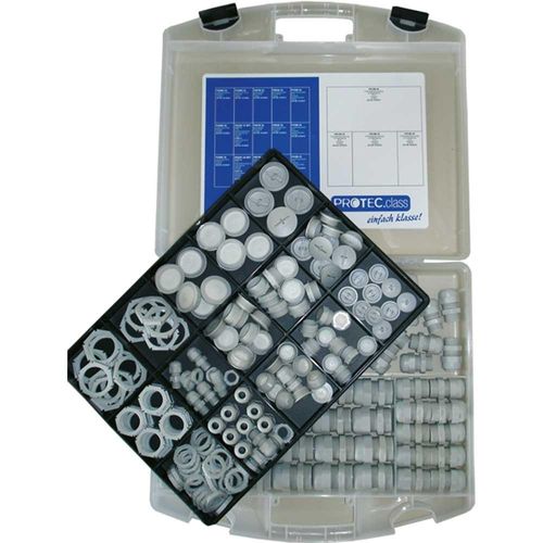 PROTEC.class 05100662 Kabelverbindungstechnik Sortimentskoffer Verschraubungen PSKV