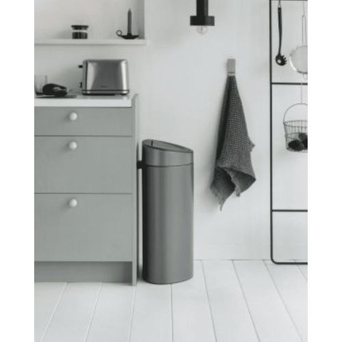 Abfalleimer Touch Bin 40l Platin