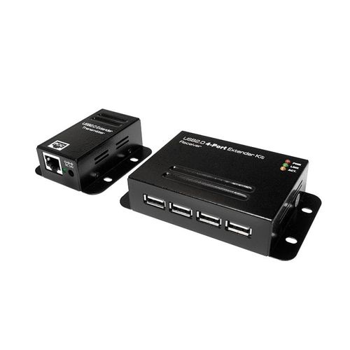 LogiLink USB 2.0 Extender Set mit 4-Port USB Hub PoE