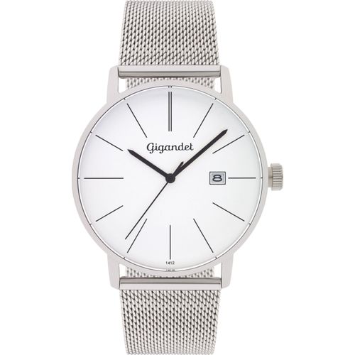 Gigandet Quarzuhr Datum Edelstahl Silber Minimalism - G42-005