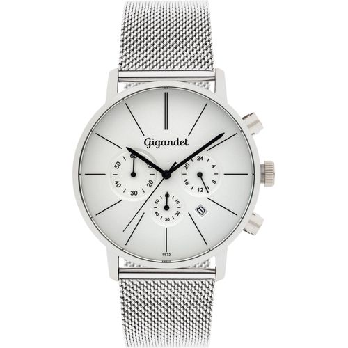 Gigandet Quarzuhr Chronograph Edelstahl Silber Minimalism - G32-005