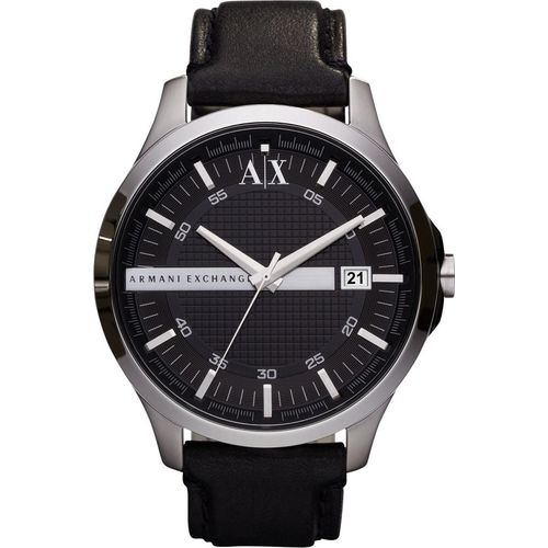 Armani Exchange AX2101 HAMPTON Uhr Herrenuhr Leder Datum schwarz