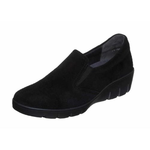 Semler Damen Slipper Sportlich Bequem schwarz