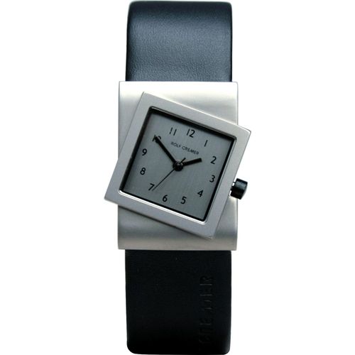 Rolf Cremer Uhr Turn 491815 Lederband, Titan, grau