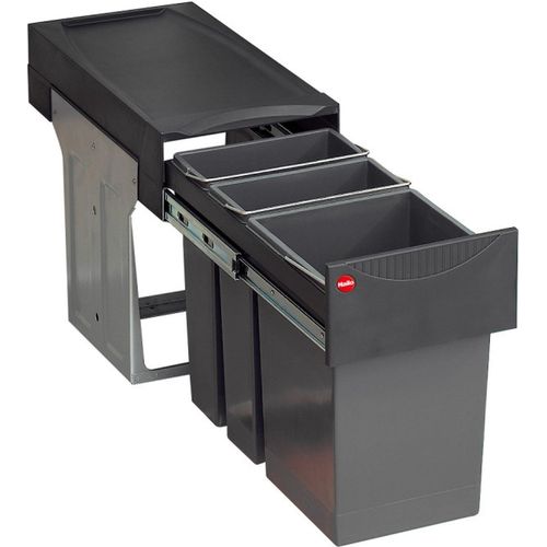 Hailo Mülleimer Küche, Einbau 30cm Schrank, Trennsystem 3 Fächer