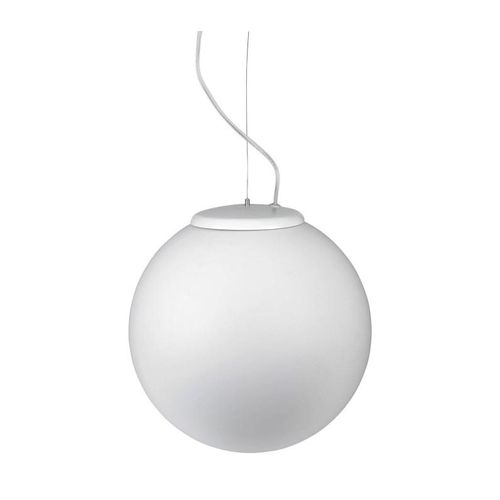 Hängelampe 30 cm Cisne, Aluminium und PPMA, weiß