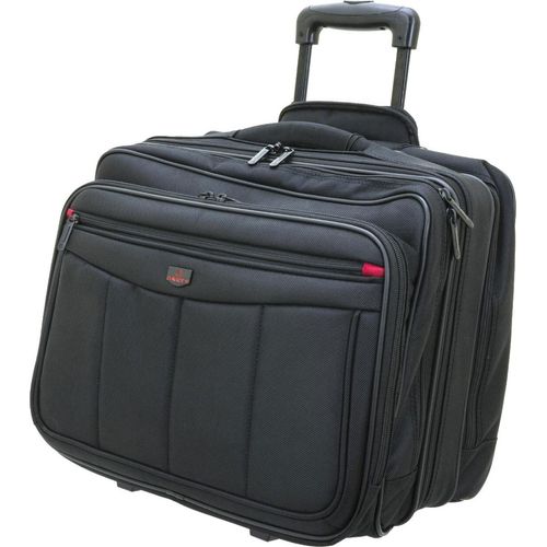 Handgepäck Laptoptrolley Arbeitstasche Trolley Schwarz 43 cm Davidts bei Bowatex