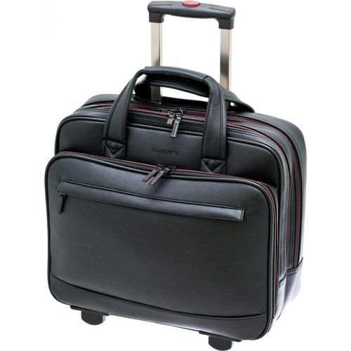 Aktenkoffer Pilotenkoffer Trolley Schwarz 41 cm Davidts bei Bowatex
