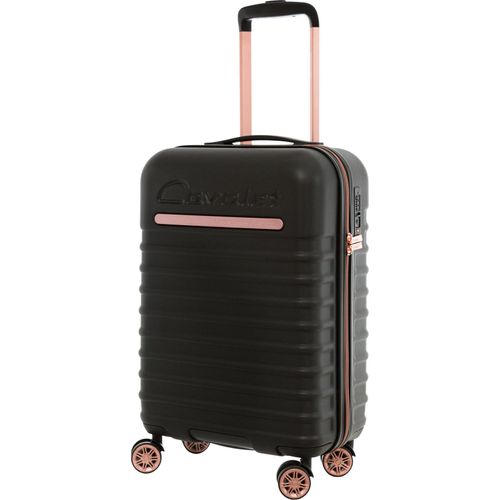 Handgepäck Hartschalentrolley Rollen Koffer Schwarz Rosa 55 cm Cavalet - Bowatex