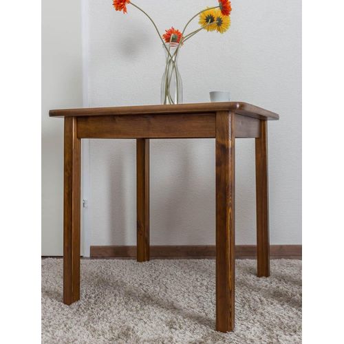 Massivholz Esstisch 75x75 cm Kiefer, Farbe: Eiche