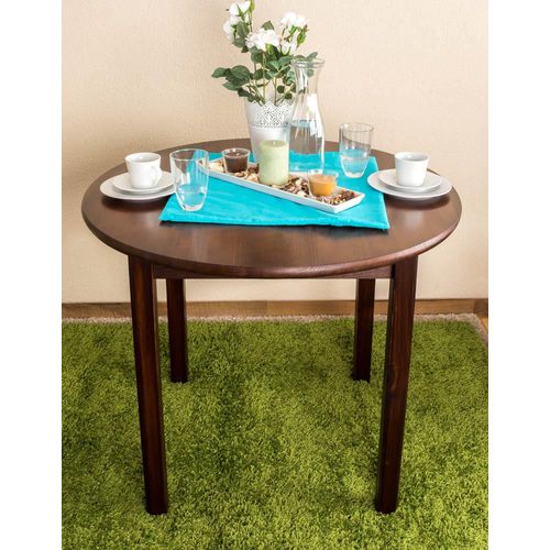 Esszimmertisch Esstisch 90x90 cm, Farbe: Nuss