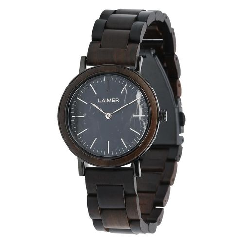 LAiMER Damen Uhr 0071 Lilly Sandelholz mit Marmor Vegan