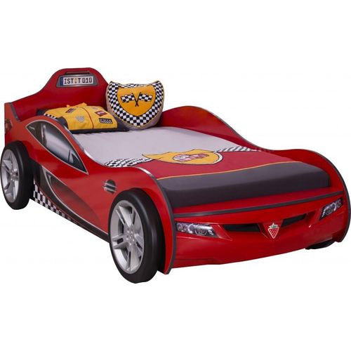 Cilek COUPE Autobett Kinderbett Bett Rennfahrerbett Rot, Matratze:ohne