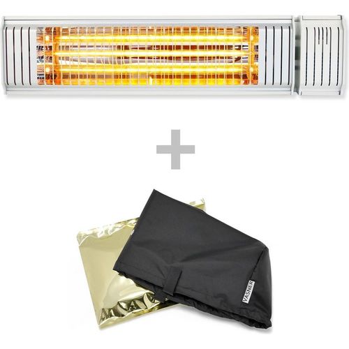 VASNER Appino 20 Infrarot-Heizstrahler white mit Abdeckhaube AirCape