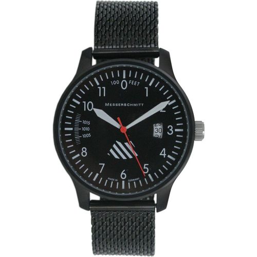 Aristo Herren Messerschmitt Uhr Fliegeruhr ME-42ALTI-M Milanaiseband