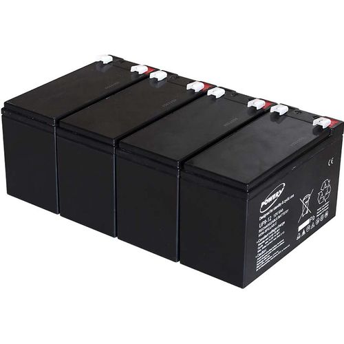 Powery Blei-Gel-Akku für USV APC Smart-UPS SC 1500 - 2U Rackmount/Tower 9Ah 12V ersetzt 7,2Ah 7Ah