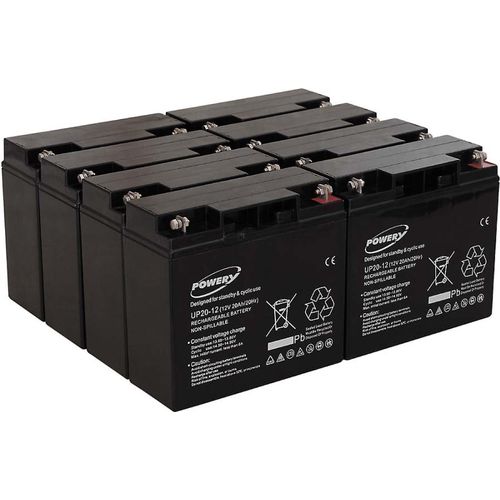Powery Blei-Gel Akku für USV APC Smart-UPS 5000 Rackmount/Tower 20Ah (ersetzt auch 18Ah)