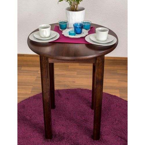 Esszimmertisch Esstisch 60x60 cm, Farbe: Nuss