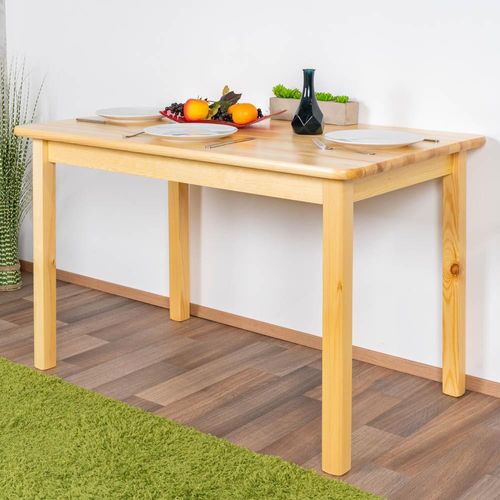 Esstisch massiv 001 (eckig) - Abmessung 75 x 120 x 75 cm (H x B x T)