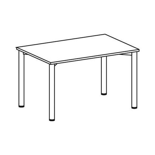 Konferenztisch, gerade, verschiedene Größen und Farben, Farbe Nachbildung:Lichtgrau, Größe Tischplatte:120 x 80 cm, Gestellfarbe:Silber