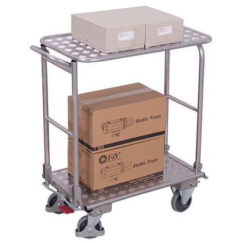 Variofit Aluminium Klappbügelwagen mit 2 Etagen ap-450.813