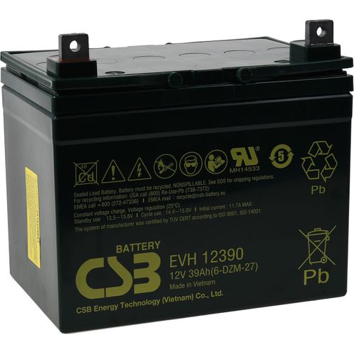 CSB Bleiakku EVH12390 12V 39Ah zyklenfest