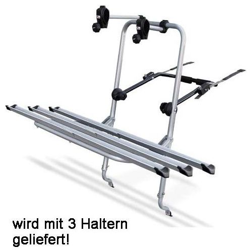 Logic Fahrrad Heckträger kompatibel mit für VW Polo ab 1995 3 Räder Fahrradträger