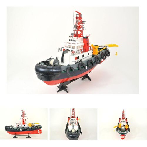 RC Boot Hafenschlepper, detailgetreu, mit Wasserspritzfunktion von Heng Long - 2,4Ghz