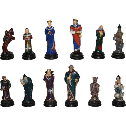 Veronese Fantasy Schachfiguren Gut gegen Böse zinn
