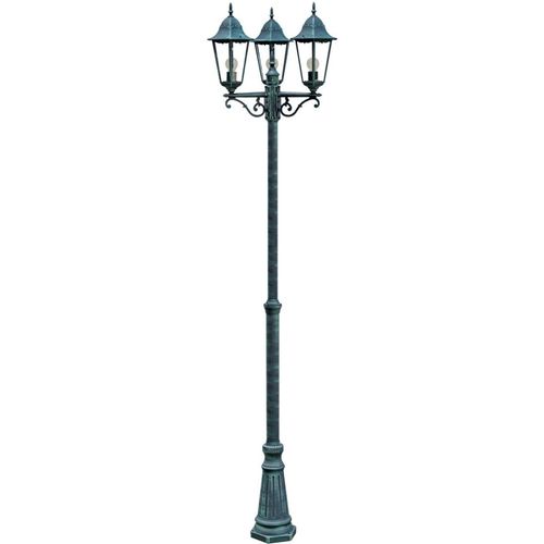 Wegelampe Laterne Garten Lampe Leuchte Grün-Schwarz 220cm hoch