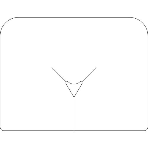 Massageliegen-Gesichtsauflagen aus Spunlace 60 gsm Weiß, 400 x 305 mm, 2000 Stück - Mank